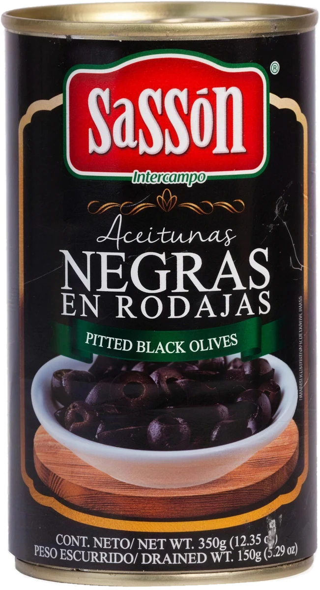 Aceitunas negras en rodajas Sassón