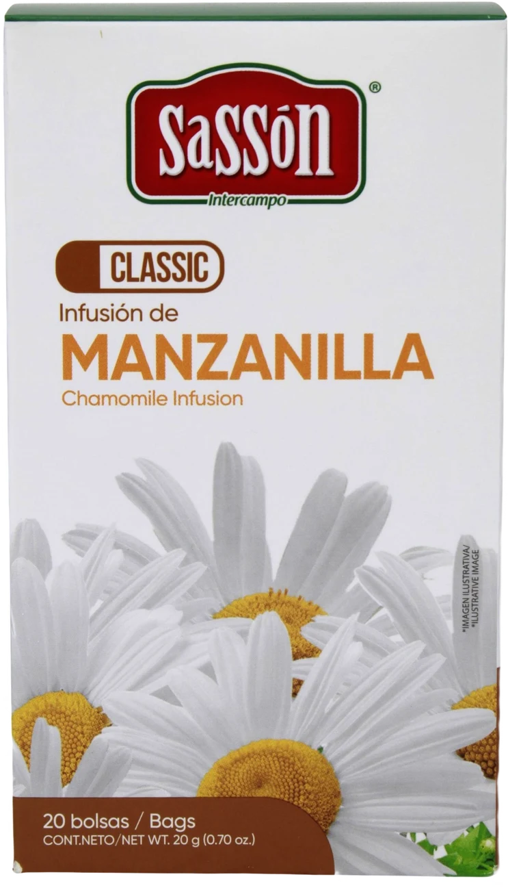 Caja de infusión de manzanilla Sassón Classic